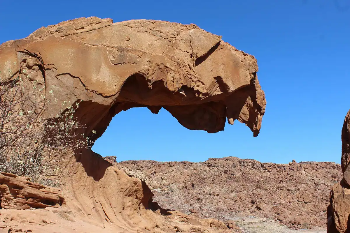 Lion's Mouth rock formation Twyfelfontein Damaraland