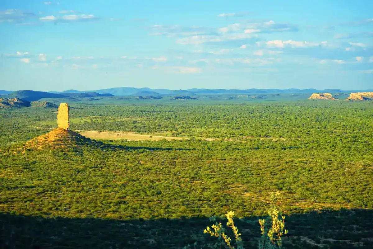 Vingerklip in Namibia — the finger rock rising from the Ugab Valley in Damaraland