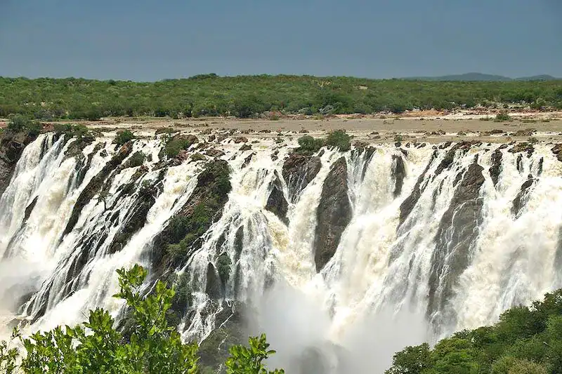 Ruacana Falls in full flood on the Kunene River, Namibia